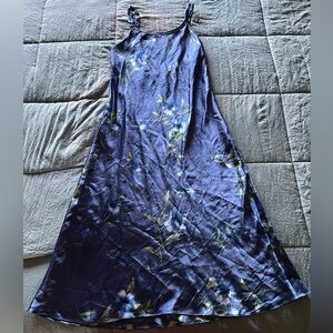 Halston Floral Slip Dress